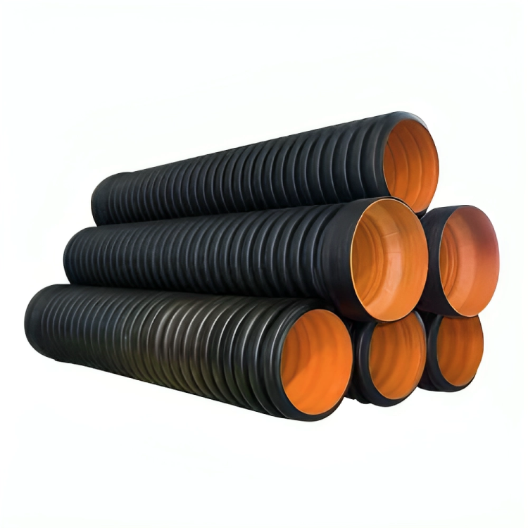 Double Wall Corrugated (DWC) HDPE Pipes for various applications.
